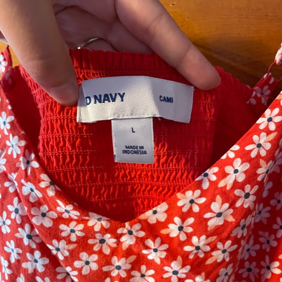 Red & White Floral Print Midi Dress - Picture 4 of 4